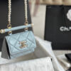 Chanel 24S珍珠鍊mini三角包