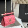 Chanel 24S珍珠鍊mini三角包