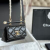 Chanel 24S珍珠鍊mini三角包