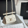 Chanel 24S珍珠鍊mini三角包