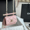 Chanel 24S珍珠鍊mini三角包